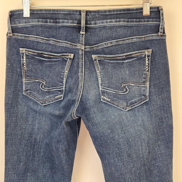 Silver Jeans Co. Britt Skinny Dark Wash Jeans Size 30 - Picture 2 of 13